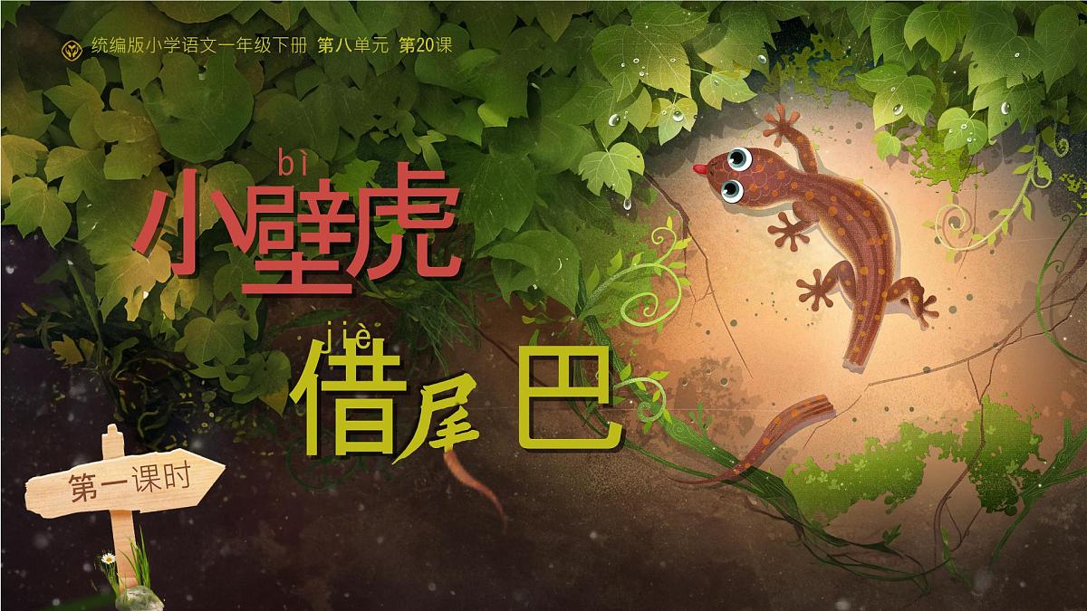小学 语文 统编版(2024)一年级下册8.20 小壁虎借尾巴 课件第1页