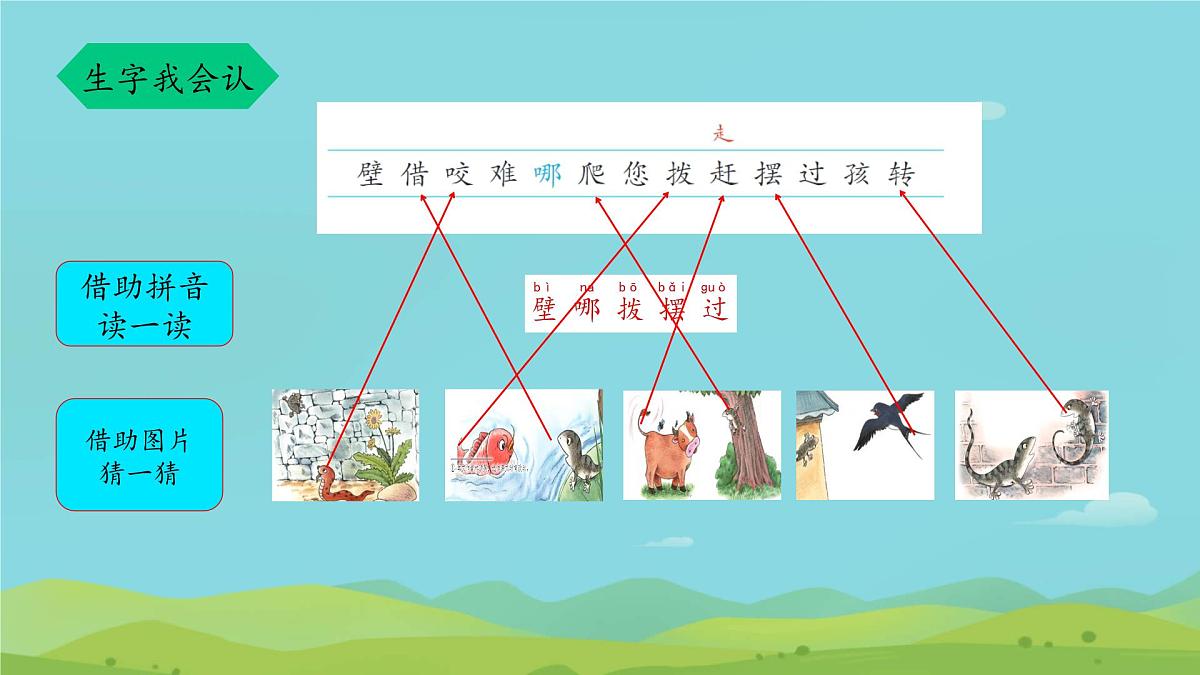 小学 语文 统编版(2024)一年级下册8.20 小壁虎借尾巴 课件第8页