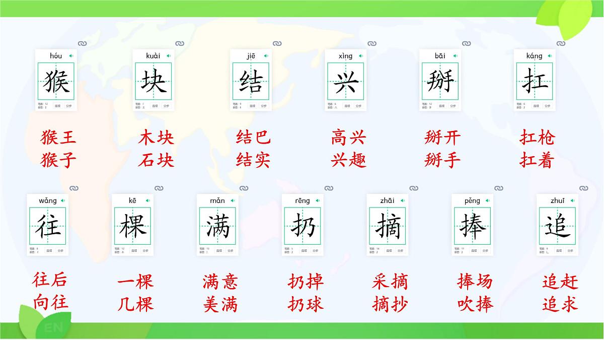 小学语文统编版(2024)一年级下册7.17 小猴子下山 课件第4页