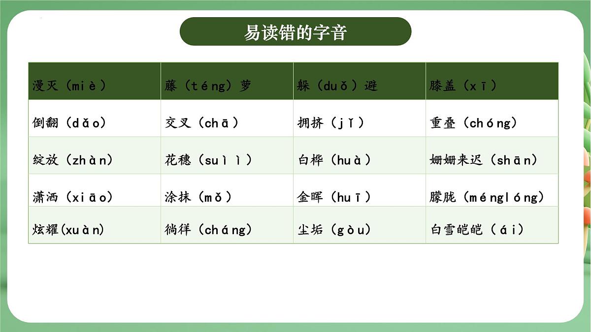 四年级语文下册 期末复习讲练 测 第三单元(课件)2024-2025学年(统编版)第7页