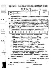 广西壮族自治区柳州市2024-2025学年五年级下学期期末语文试题