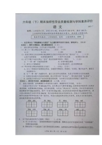 广东省深圳市罗湖区2024-2025学年第二学期六年级语文期末试卷(无答案)