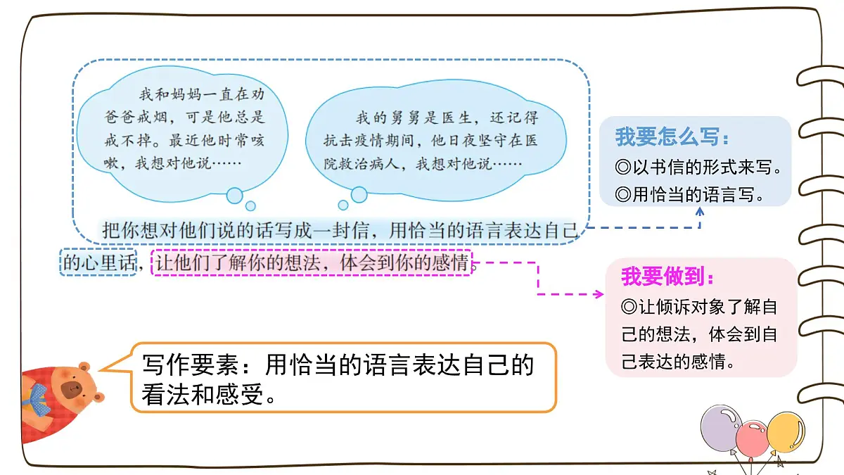 第六单元习作:我想对您说(课件)2025-2026学年度统编版语文五年级上册第6页