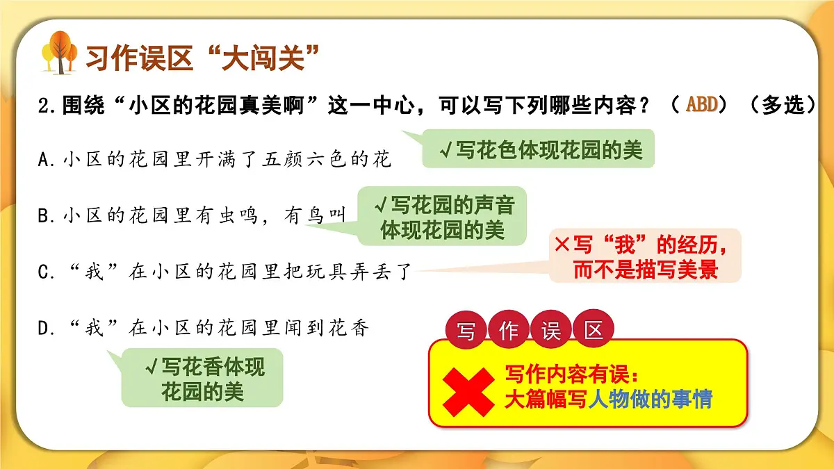 2025-2026学年度统编版语文三年级上册第六单元习作:这儿真美(课件)第8页