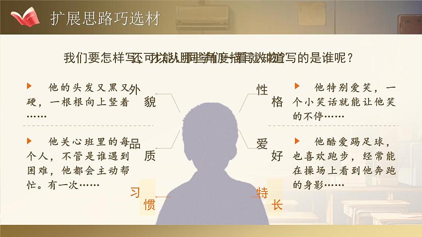 【教學(xué)課件】《習(xí)作:猜猜他是誰》第8頁