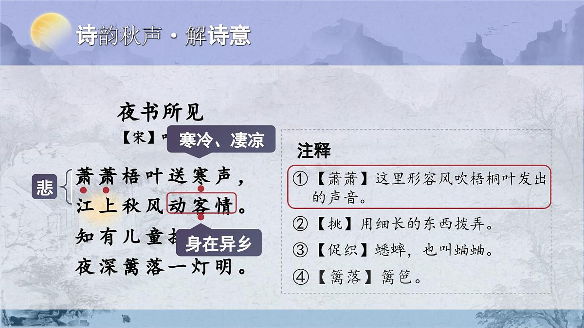 【教学课件】2.4-3《夜书所见》第4页