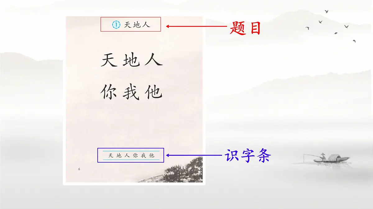 小学 语文 统编版(2024) 一年级上册1.天地人 课件第2页