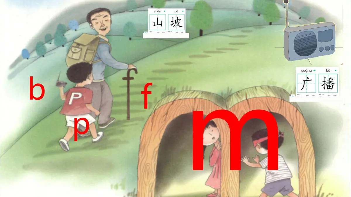 小学 语文 统编版(2024) 一年级上册(2024) 第二单元 汉语拼音3 b p m f 课件第4页