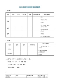 2025届六年级小升初语文专题复习-01汉字查字典（11P）（练习附答案解析）