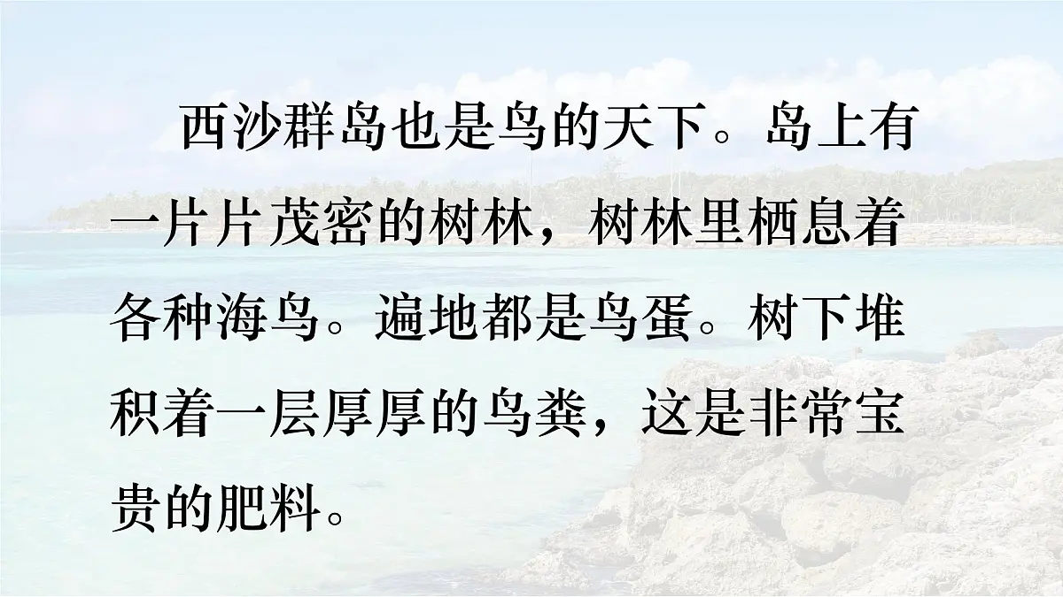 统编版语文三年级上册课件《16 富饶的西沙群岛》第4页