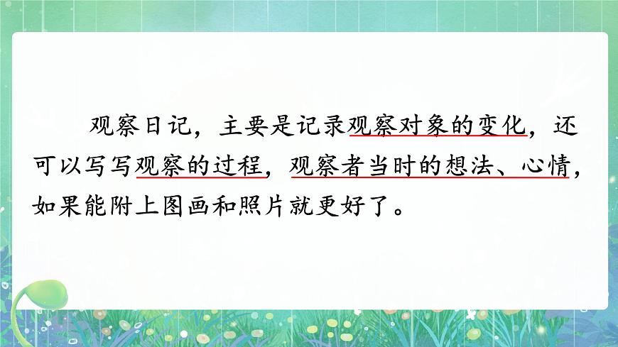 習(xí)作：寫觀察日記第7頁(yè)