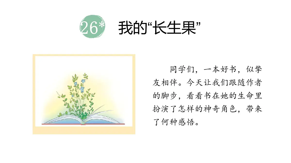 2024统编版-小学语文五年级上册第八单元26.我的“长生果”-教学课件第2页