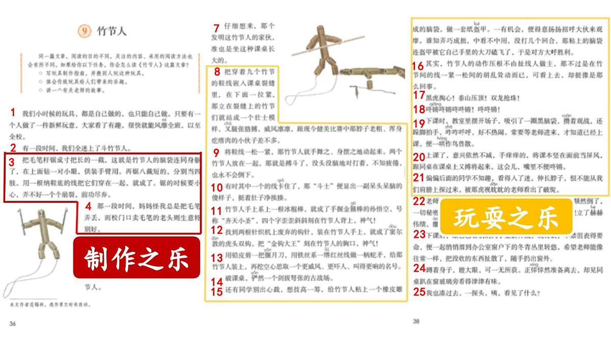 2024统编版小学语文六年级上册第三单元9.竹节人第2课时-教学课件第4页