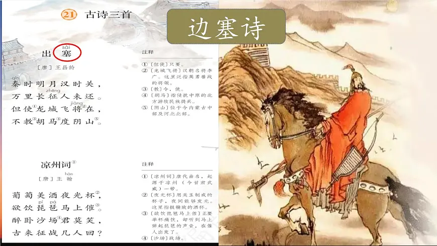 2025年秋统编版小学语文四年级上21.古诗三首课件2课时第4页