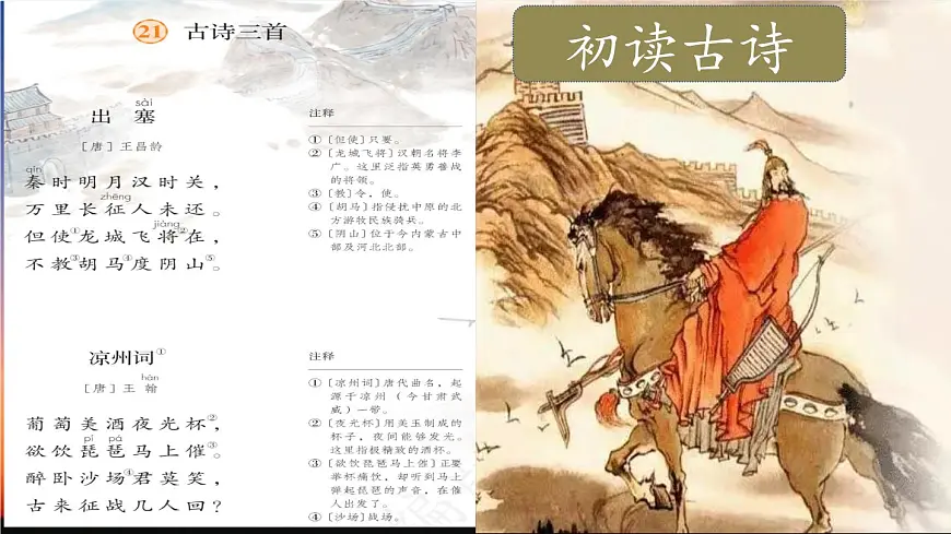2025年秋统编版小学语文四年级上21.古诗三首课件2课时第5页