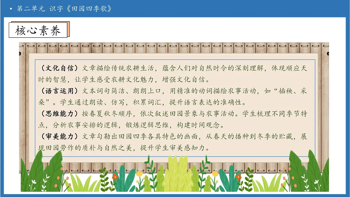 【任务型备课】统编版语文二上-识字4.田家四季歌(第1课时)(课件)第4页