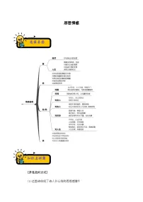 小升初语文古诗鉴赏知识点衔接——《思想情感》练习(含答案)