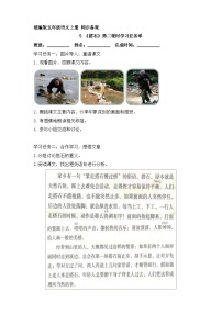 统编版（2024）五年级上册搭石第2课时学案设计