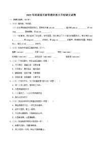 2025年河南省开封市通许县小升初语文试卷