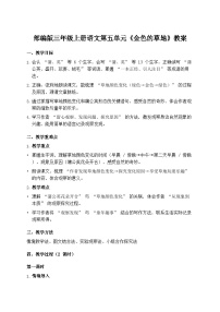 小学语文统编版（2024）三年级上册（2024）第五单元15 金色的草地教学设计