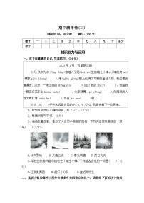 期中测评卷（三）—2025-2026学年三年级语文上册（统编版）(含答案)