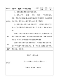语文习作：我做了一项小实验第一课时教案
