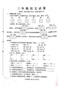 河南省开封市尉氏县2025-2026学年三年级上学期期中语文试卷