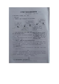 浙江省嘉兴市2024-2025学年第二学期六年级语文期末试卷（无答案）