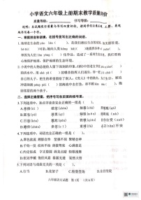 山东省聊城市冠县2024-2025学年六年级上学期1月期末语文试题