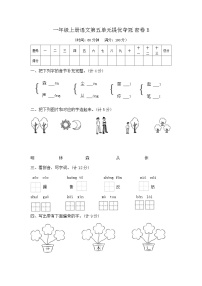 小学语文统编版（2024）一年级上册（2024）语文园地五精品精练