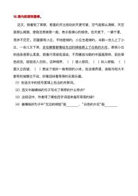 六年级(上)语文阅读专项训练16