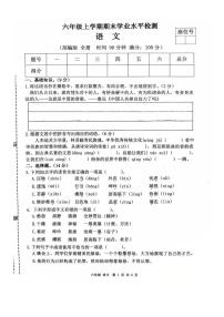 甘肃省庆阳市宁县2025-2026学年六年级上学期期末语文试题