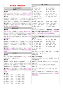 人教版三年级下册语文课课贴练习(无答案)