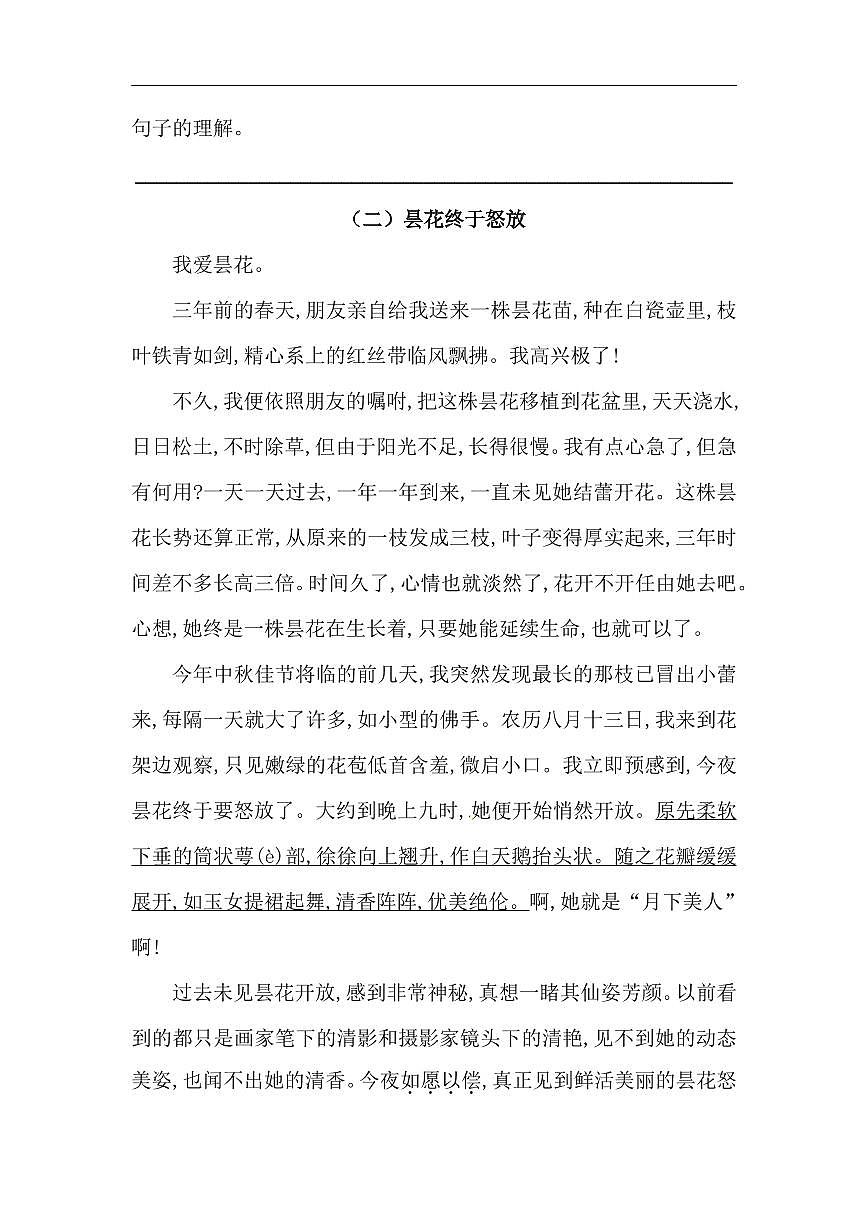 人教部编版六年级下册语文期末复习课外专项测评卷(含答案)第3页