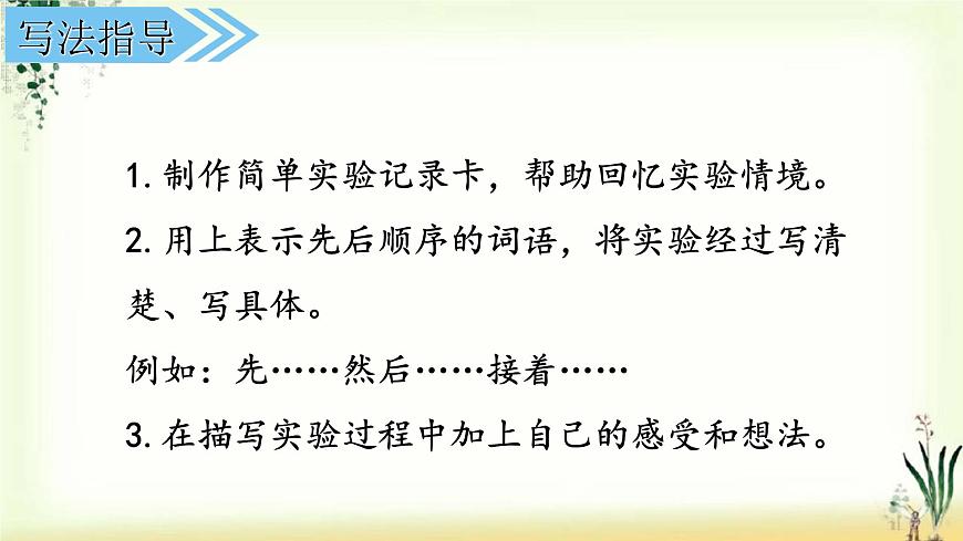 第四單元《習(xí)作：我做了一項(xiàng)小實(shí)驗(yàn)》精品課件第6頁
