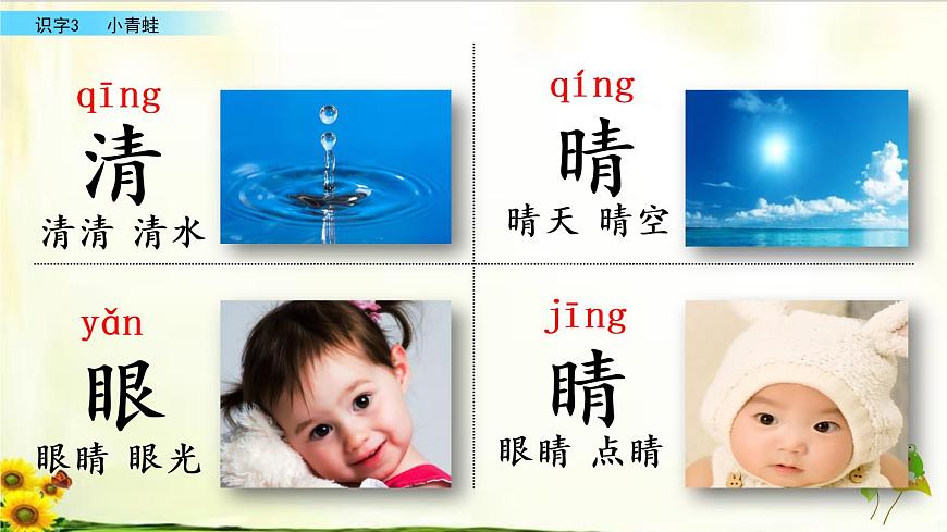 識字3《小青蛙》精品課件第6頁