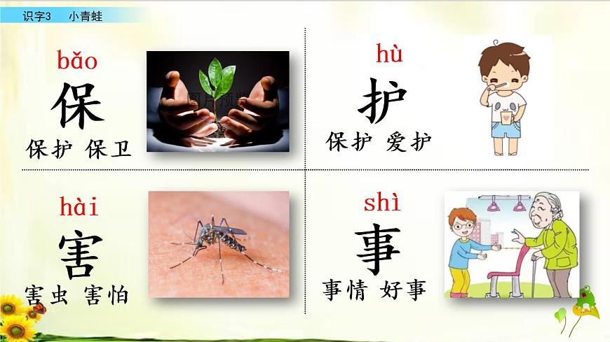 識字3《小青蛙》精品課件第7頁