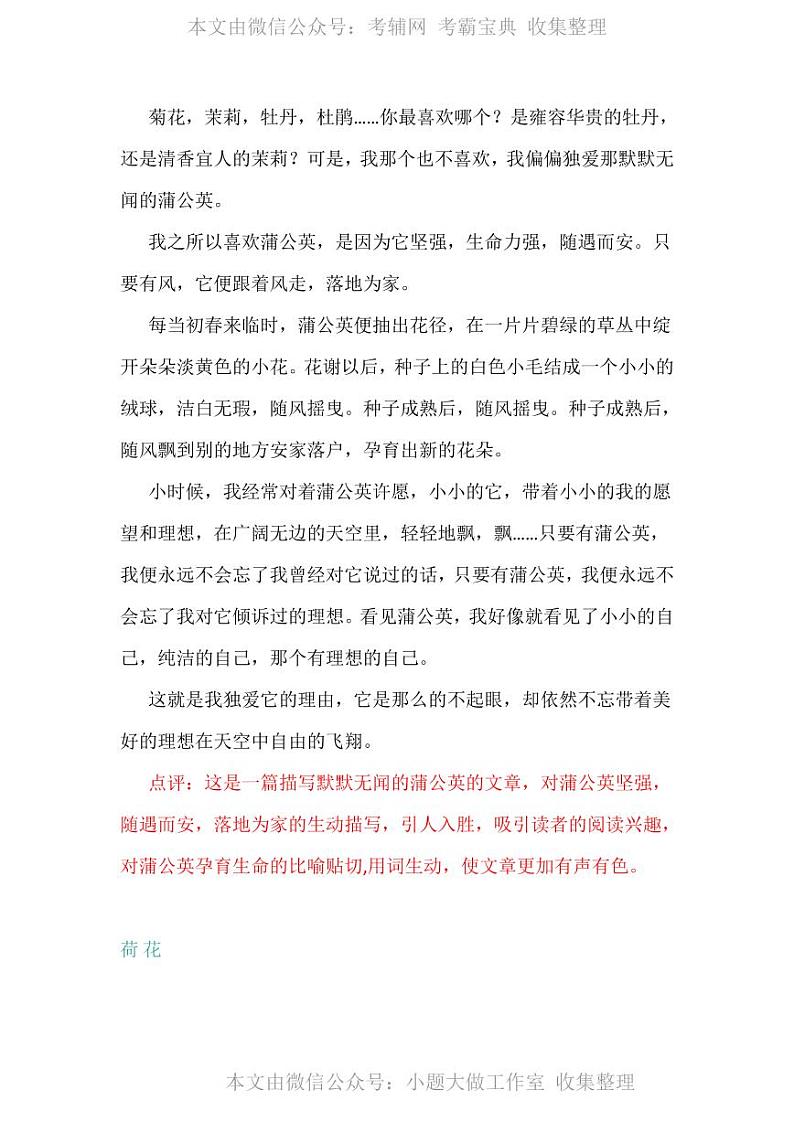 新部编版三年级下册语文单元作文范文集锦 学案03