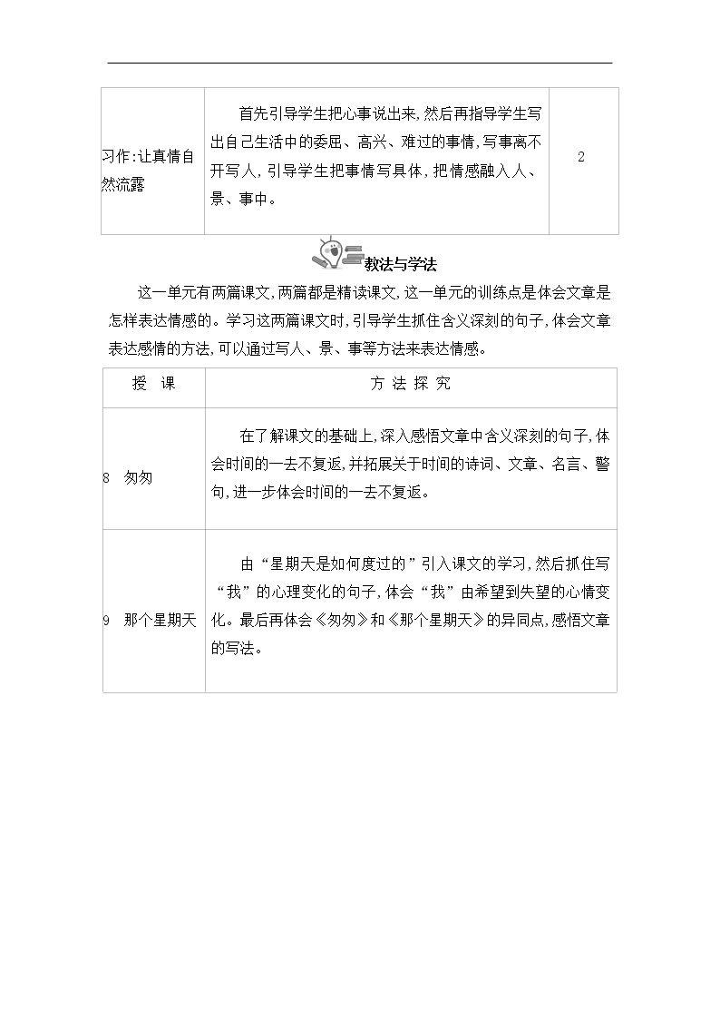 部编版语文六下第三单元 全单元教学设计02