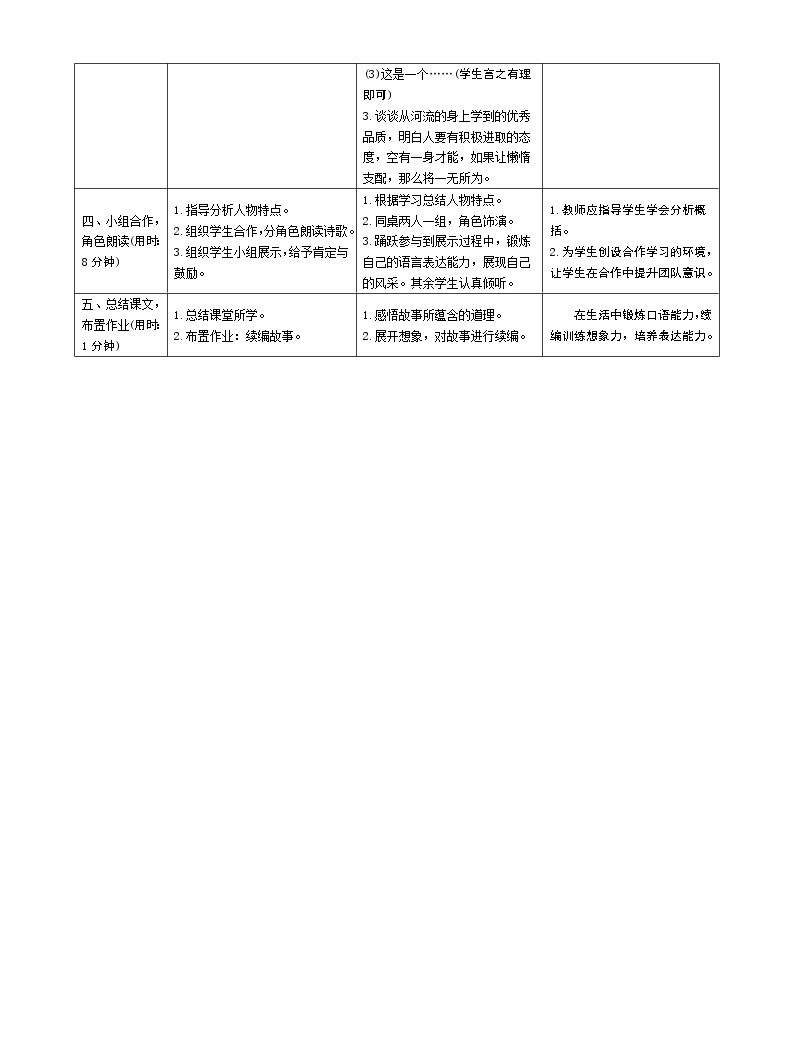 三年级下册第二单元8* 池子与河流教案及反思