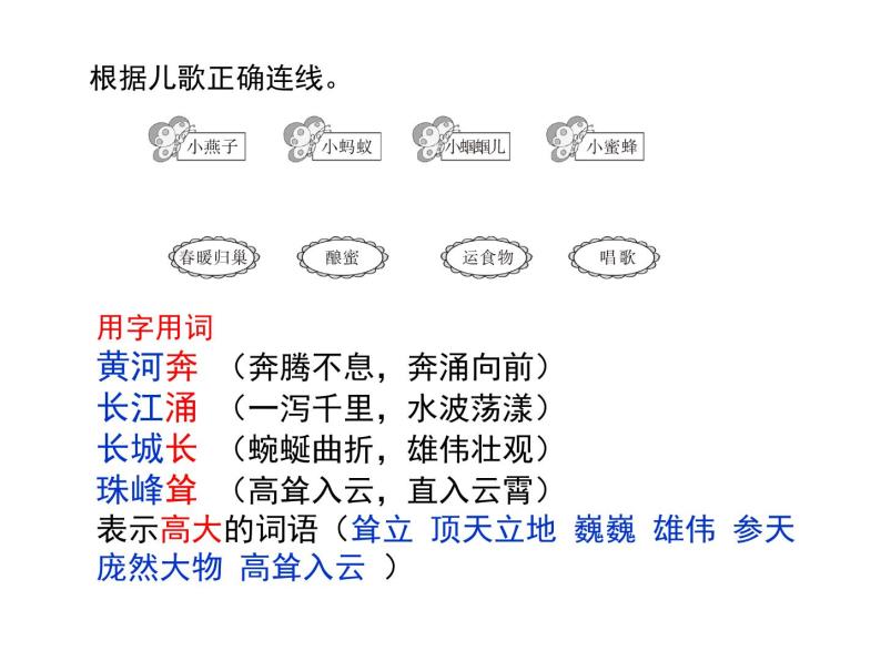 部编版二年级下册第三单元复习2019版 课件07