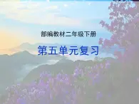 部编版二年级下册第五单元复习2019版 课件