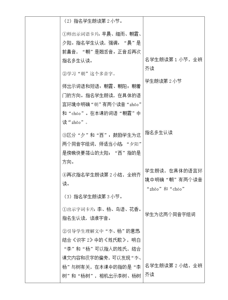 识字6,古对今 教学设计(含反思)