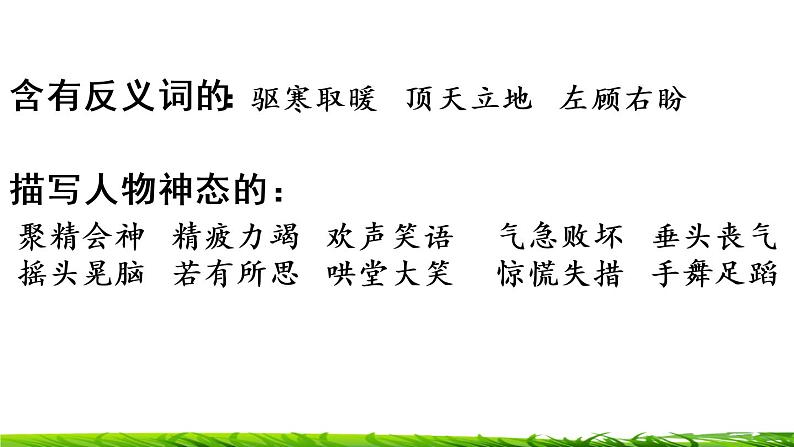 四年级上册语文专项复习课件:词语05