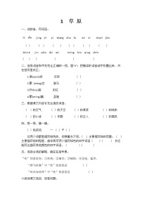 小学语文人教部编版六年级上册1 草原练习