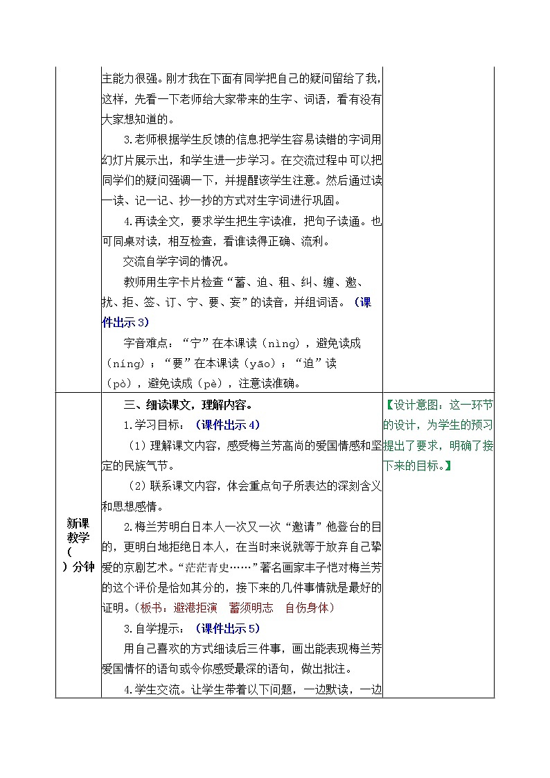 23《梅蘭芳蓄須》教案第2頁
