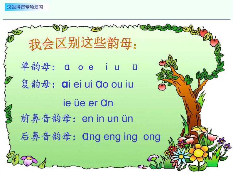 一年级汉语拼音专项复习 练习课件05