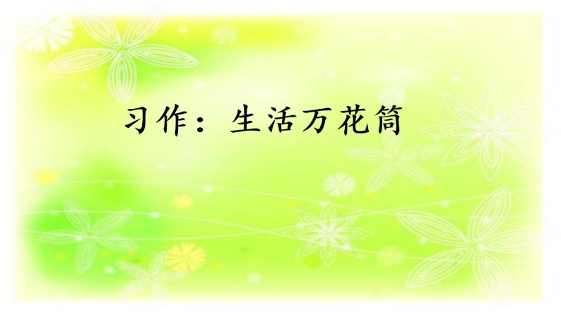 习作：生活万花筒课件06