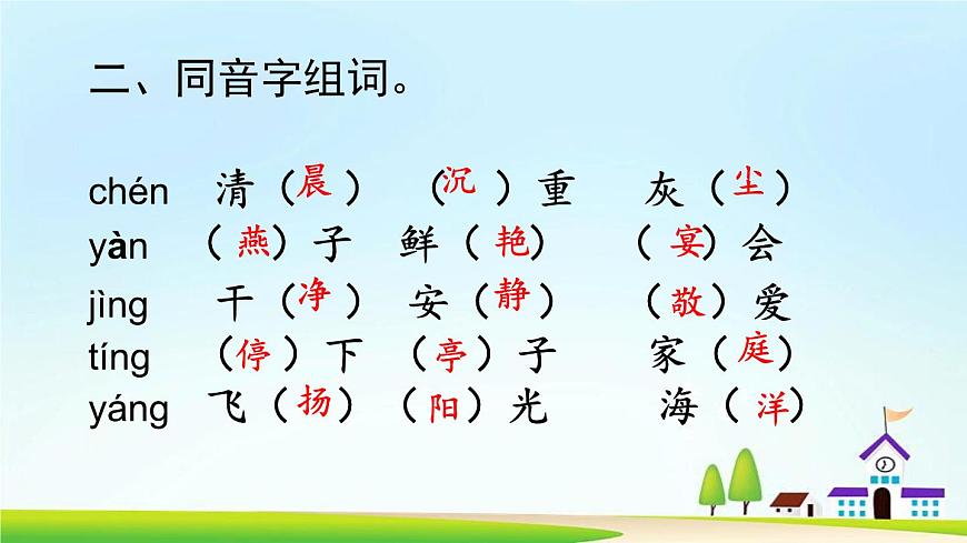 部編版語文三上 第一單元復(fù)習(xí)課件第7頁