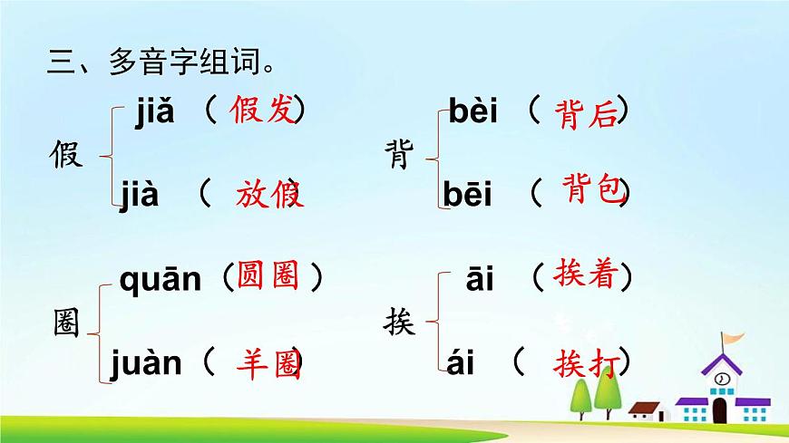 部編版語文三上 第一單元復(fù)習(xí)課件第8頁